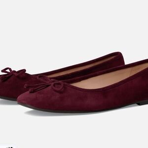 Elegant Burgundy Ballet Flats